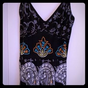 Vintage hand made dress embroidered tops size S